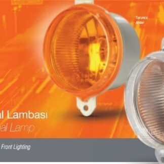 SINYAL LAMBASI ON LENSLI TURUNCU 12V Q70