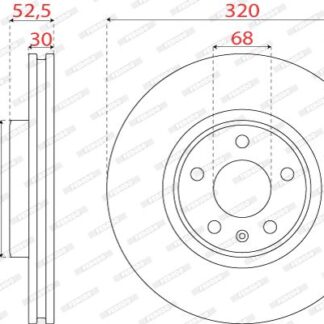 ON FREN DISK A4 07>15 A5 07>15 A6 11> A7 10> Q5 08> HAVALI 320MM