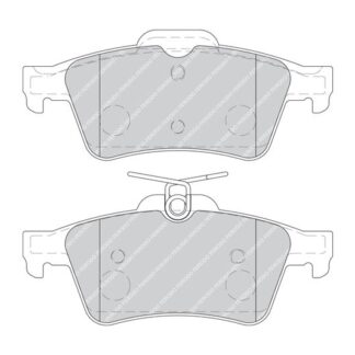 ARKA FREN BALATASI LAGUNA II III VECTRA C C MAX FOCUS II 04 /> FOCUS II C MAX (03 07) CONNECT 1,8TDCI 02 /> VOLVO S40 JAGUAR XF / XJ / XK MAZDA 3 MAZDA 5 P508 C5 III (ELEKTRIKLI IKINCIL FREN SISTEMLI) / (USTU SEGMANLI)