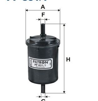 BENZIN FILTRESI P106 P206 P307 P407 P308 P508 P207 P3008 C2 C3 C4 C5CLIO MEGANE LAGUNA DUSTER SANDERO LOGAN SOLENZA 1,4 / 1,6 / 1,8 / 2,0 16V NAVARA D40 3,0DT 10> / QASHQAI 1,5DT 06>