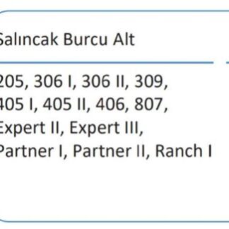 MOTOR YARDIMCI KULAK SAG, ARKA ALT BURCU P205 P309 P305 YM PARTNER P306 XSARA XSARA II XSARA PICASSO C8 P807 ZX C15 JUMPY III EXPERT III P406 CAP:30MM