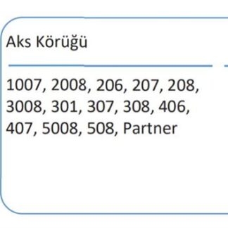 AKS KORUGU DIS (SET) PARTNER II P301 C ELYSEE P206 P307 P407 BERLINGO II P307 YM P308 P3008 P5008 P508P208 RCZ P206+ (T3E) C5 II DS3C2 C4 II DS4 C4 PICASSO C3 PICASSO DS5 C3 III BERLINGO III PARTNER TEPE 1,6HDI (86×36,4) (TERMO)