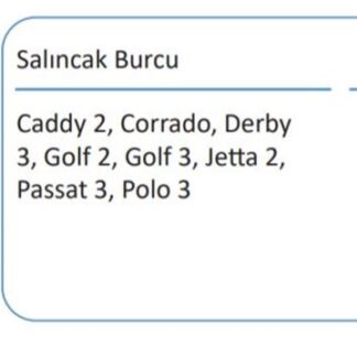 SALINCAK BURCU GOLF II III PASSAT III IV VENTO CADDY POLO CLASSIC CORDOBA IBIZA TOLEDO 93>