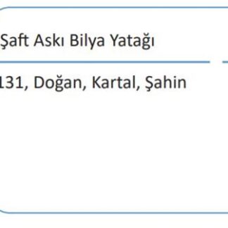 SAFT ASKI RULMAN YATAGI TAKOZU RULMANSIZ M131 DKS 1.6
