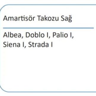 AMORTISOR TAKOZU ON SAG RULMANLI PALIO SIENA ALBEA 96> DOBLO 01> (LANCIA ORIJINAL)
