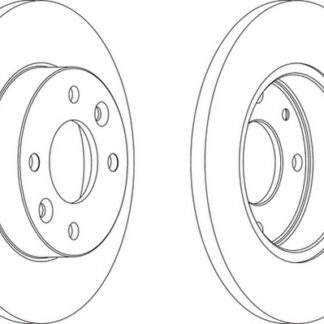 FREN DISKI ON DUZ TAKIM CLIO I R9 R11 R19 R21 91- MEGANE I CLIO II 96- LOGAN 06- SANDERO 08-