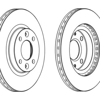 FREN DİSKİ ÖN TAKIM 258 mm (kaplamali) 1,5 CLIO IV/LOGAN II -MCV/SANDERO II/SMART-FORFOUR 12-