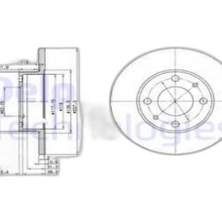DEL BG2147 M131/DOĞAN/ŞAHİN/KARTAL BM FREN DİSKİ ÖN 227 MM DÜZ (ÇİFTLİ PAKET)