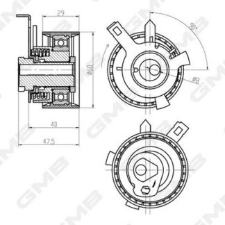 EKSANTRIK GERGI RULMANI FOCUS I MONDEO II 1.6 1.8 2.0 ZETEC-E 16 VALF 96-