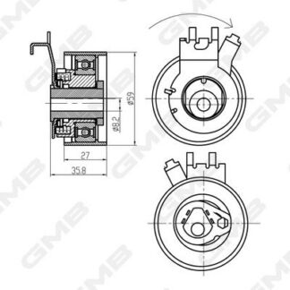 EKSANTRİK GERGİ RULMANI 2.0 16V LAGUNA I-II/SAFRAN 95-