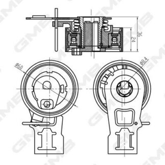 EKSANTRIK GERGI RULMANI FOCUS 208 308 301 508 C3 C4 VOLVO 1.6 1.5 TDCI HDI 12-