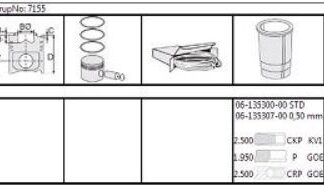 SEGMAN 73.7MM STD FIESTA 1.4 TDCI (TEK ADET)