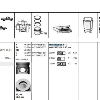 MOTOR SEGMANI CHEVROLET CAPTIVA OPEL ANTARA (Z2,0DMH) / (83,00MM) / (STD)