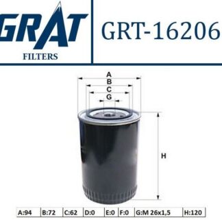 YAG FILTRESI (KISA TIP) – ( HYUNDAI: H100 / STAREX / H100 KAMYONET 04>/ H1 08> / H350 2.5 CRDI 15> / MITSUBISHI: L300 / KIA: BONGO 04> K2500 )