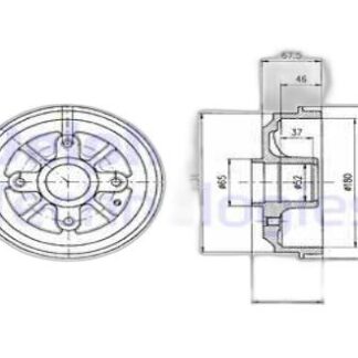 DEL BF324 106/206/SAXO B.M KAMPANA ARKA