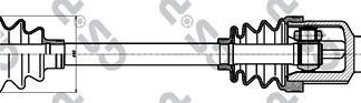 ON AKS KOMPLE SAG LOGAN MCV CLIO III MODUS 1,5DCI (DIS FREZE:23 IC FREZE:26 UZUNLUK:897)