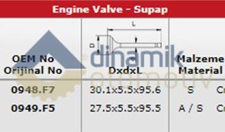 SUBAP TAKIMI EMME / EGSOZ P2008 P207 P308 P508 P206+ (T3E) P301 P3008 P5008 P4008 PARTNER TEPE C3 III C4 C5 III C4 II DS4 C4 PICASSO JUMPY III EXPERT III C ELYSEE DS5 BERLINGO III DV4C / DV6C DV6DTED (1,6HDI 8V) EURO5 MOTOR OLCU: (30,15*5,5*95,6) / (27,5*5,5
