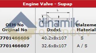 SUBAP TAKIMI LAGUNA 1,8 2,0 8V (IN 4 / EX 4)