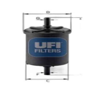 UFI 31.948.00 CLIO/KNG/LGN/MGN/TWNG/TRAFIC/PARTNER/BERLINGO/206/306/307/407/VIVARO/C5 1.2-1.4-1.6 YAKIT FİLTRESİ BENZIN FILTRESI