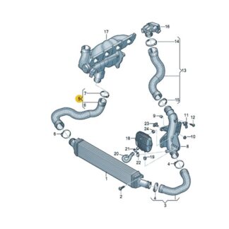 TURBO HORTUMU AUDI A4 A5 1,8 08>12