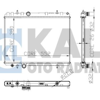 SU RADYATORU 407/C5 II/C5 III 1.6 HDI 04-