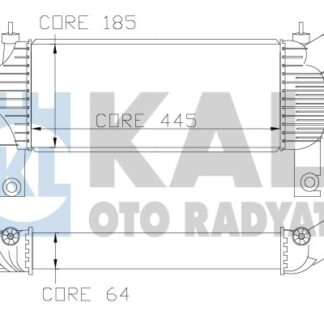 TURBO RADYATORU INTERCOOLER NAVARA PICKUP 06-19 / PATHFINDER 06-19 2.5 DCI 445×187X62