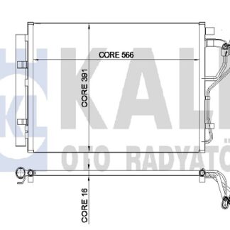 KLIMA RADYATORU ELANTRA 11 -15 I30 12- CEED 13-18 (566X391X16) BRAZING