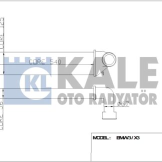 TURBO RADYATORU M47N-M47N2-M57-M57N E46-X3 E83-X3 E83 LCI 03-11