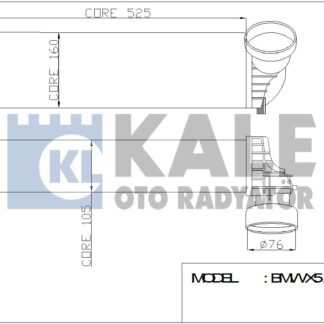 TURBO RADYATORU X5 E70-X5 E70 LCI- X5 F15-X6 E71-X6 F16 07-19