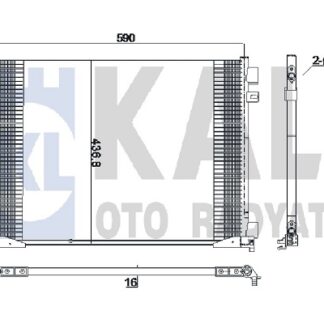 KLİMA RADYATÖRÜ KONDENSER/BRAZING (AL/AL)/590X436,8X16/KURUTUCUSUZ 2.0 1.9/2.0DCI 2.0 16V TRAFIC II/NISSAN PRIMASTAR/VIVARO A 01-