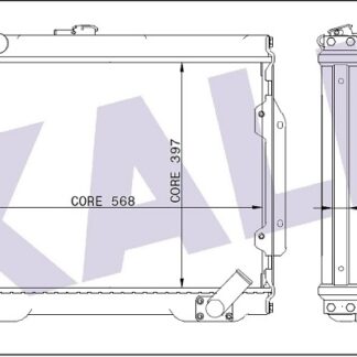 SU RADYATORU L200 2.5 D 87-98 397×568X32