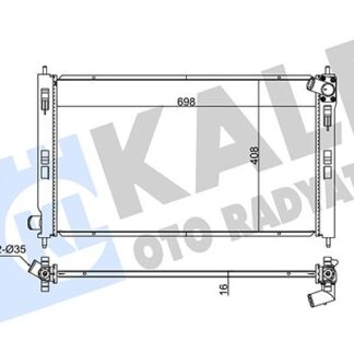 SU RADYATORU LANCER / ASX 1.6 10-13 (698X408X16)