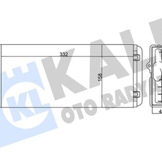 KALORİFER RADYATÖRÜ AL/MKNK 1.9DTI 2.2DTI MOVANO A 99-04
