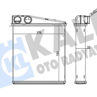 KALORIFER RADYATORU GOLF5-GOLF6-JETTA-CADDY-A3-LEON 04-13