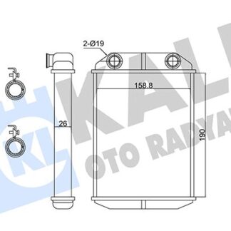 KALORİFER RADYATÖRÜ BRAZING 1,2-1,5DCI-1,6 DACIA DOKKER / LODGY 12-