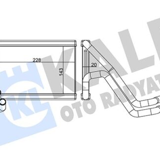 KALORIFER RADYATORU SPORTAGE 10-15 IX35 10-15 (145X235X20)