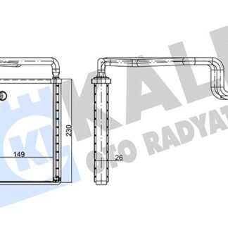 KALORIFER RADYATORU SONATA 05-10 (230X149X26) BRAZING