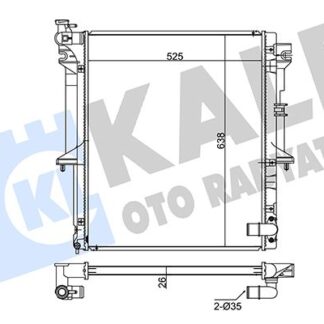 SU RADYATORU L200 2.5 DI-D 06-15 (525X638X26)