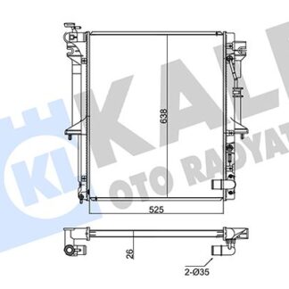 SU RADYATORU L200 2.5 DI-D 06-15 (525X638X26)