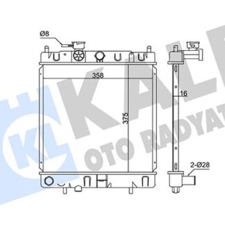SU RADYATORU MICRA K11 93-02 375×358X16
