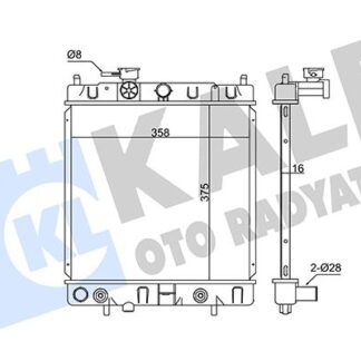 SU RADYATORU MICRA K11 93-02 375×358×16