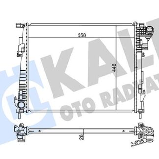 SU RADYATÖRÜ [MEKANİK VER. KAL 356895] (MT) [BRAZING] [448X446X26] 2.0DCI TRAFIC II VIVARO PRIMASTAR 06-