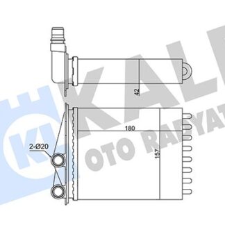 KALORİFER RADYATÖRÜ BORUSUZ TRAFIC II-III 01-