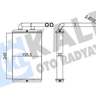 KALORİFER RADYATÖRÜ BRAZING 32 MM CAPTİVA A ANTARA 07-