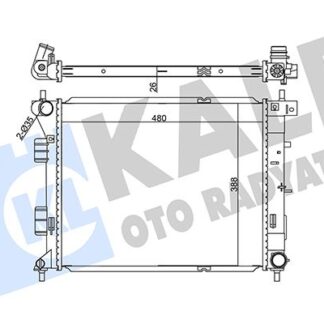 SU RADYATORU I30 1,4-1,6 CRDI 11-17 ELANTRA 1,6 CRDI 11-15 CEED 1,4-1,6 CRDI 12-18 M/T (480X396X26)