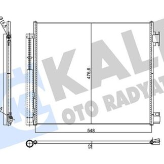 KLIMA RADYATORU QASHQAI 1.2 DIG-1.5 DCI-1.6 DCI J11 14-21 / XTRAIL 1.6 DCI 14- / KADJAR 15-