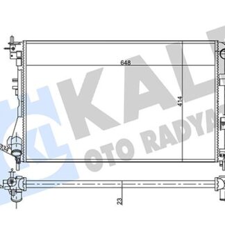 SU RADYATORU AL/MKNK 648×414X23 Z16XE Z18XE VECTRA C SIGNUM 02-08
