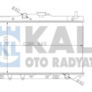 SU RADYATÖRÜ 352×668X16 2.0:2.2 ACCORD (CB) 90-93