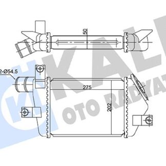 TURBO RADYATORU INTERCOOLER L200 2.5 DI-D 06-15 50mm
