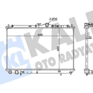 SU RADYATORU CARISMA 1.6-1.8 97-05 M-T 400×648×22